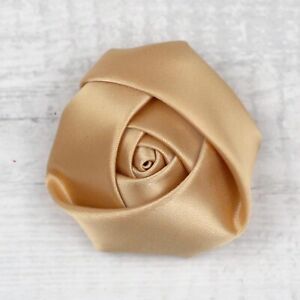 20Pcs 2" Satin Ribbon Flower Rose 28 Colors Appliques Sewing Craft Supplies