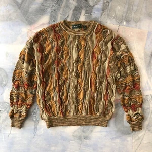 Tundra Coogi Style Knit Crewneck Sweater M - Picture 1 of 7
