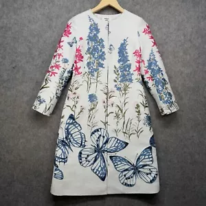 Hobbs Dress Coat Jacket Jennifer Floral Jaquard Floral Butterfly UK 6 RRP £299 - Picture 1 of 18