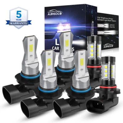 Faro LED blanco súper brillante para Ford Five Hundred sedán 4 puertas 2005-2007 Foto 1 de 4