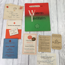 1950 Original Womens Institute Pack Enamel Badge Envelope Brochure Booklet