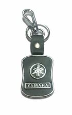 Black Leather Imported Key Chain for Yamaha Bikes - Key Ring Free Shipping US