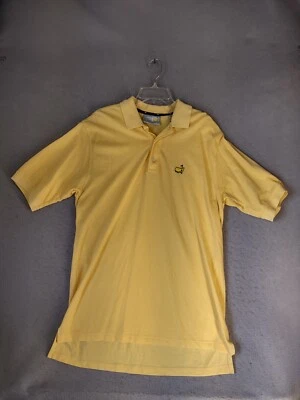Camisa Polo Slazenger Para Hombre Grande Amarilla Augusta National Golf Shop Masters Logo Foto 1 de 4