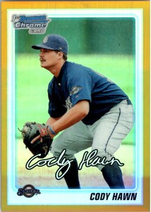 2010 Bowman Chrome Draft Prospects Gold Refractors #BDPP58 Cole Billingsley /50