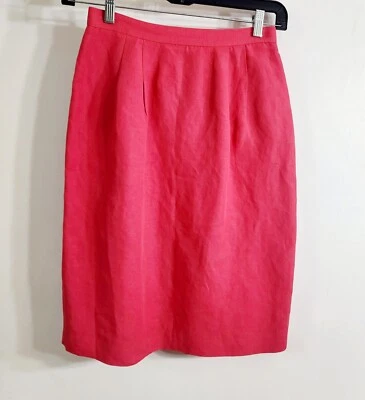 Falda vintage de lino rosa de JH Collectibles Foto 1 de 4