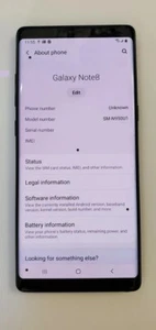 Samsung Galaxy Note 8 SM-N950U Unlocked Black BLACK SPOTS ON SCREEN/Works fine - Picture 1 of 2