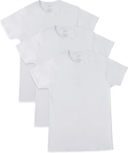 Men'S Breathable Cotton Undershirts (Regular and Big & Tall) - Pack of 3 - Picture 1 of 12