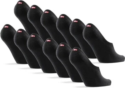 DANISH ENDURANCE No-Show-Sneaker-Socken Baumwolle unsichtbar rutschfest Silikon Ferse