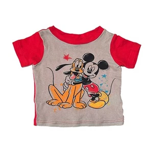 Pre-Loved Disney Junior MICKEY - Pluto and Mickey Mouse T-Shirt - 2T - Picture 1 of 1