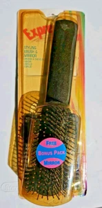Vintage Expressions Styling Haarbürste mit Bonusspiegel 1998 Neu in Verpackung Almar Sales NOS - Bild 1 von 11