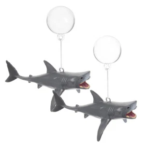 Set 2 Accessori Galleggianti Acquario Animali Marini Pesci Serbatoio Decorazioni - Foto 1 di 12