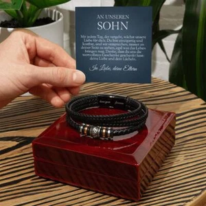 Herren Armband - Geburtstag Geschenk für Sohn - Personalisierte Geschenke - Bild 1 von 6