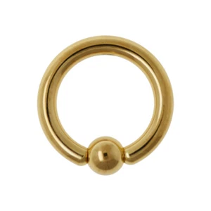 2.0mm titanium gold clamp ring thick ring ear septum nipples intimate piercing - Picture 1 of 2