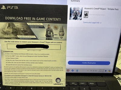 Assassin's Creed Rogue Templar Pack (PlayStation 3) - Image 1 of 2