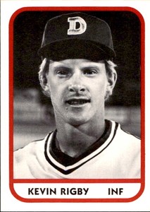 1981 Durham Bulls TCMA #3 Kevin Rigby Duke Florida State University Card