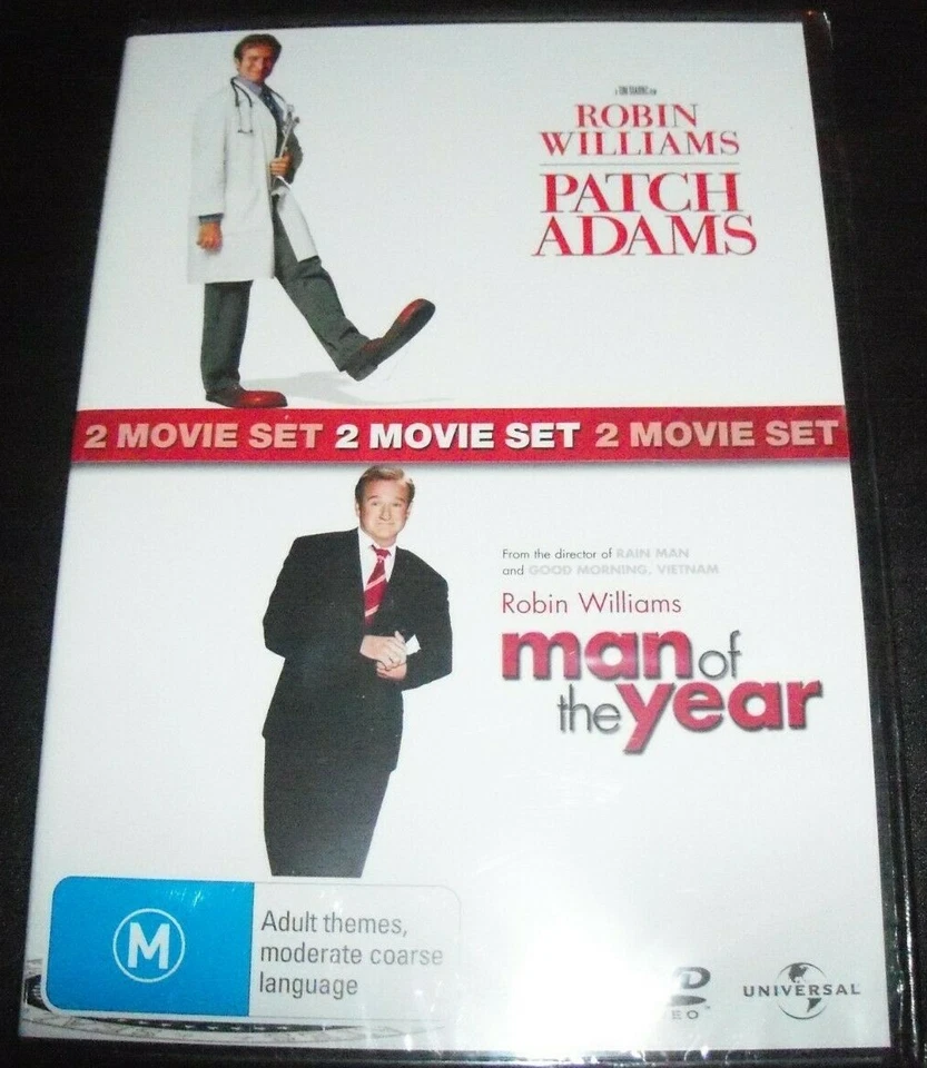 Patch Adams / Man Of The Year (Australia Region 4) 2 DVD - NEW - Image 1 of 1
