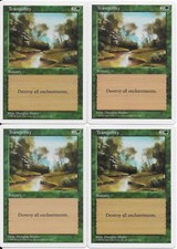 MTG: TRANQUILITY 5th Edition COMMON; played, Excellent condition x4