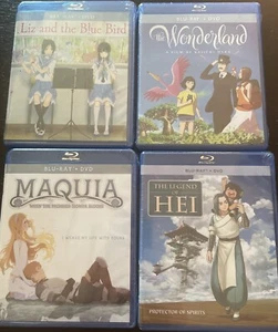 Anime Blu-Ray Lot (Liz And The Blue Bird, Maquia, Legend Of Hei, The Wonderland) - Picture 1 of 2