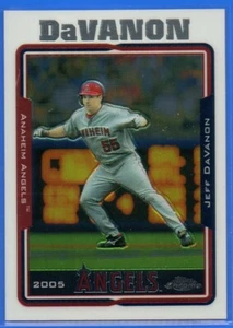 2005 Topps Chrome Anaheim Angels Baseball Card #45 Jeff DaVanon - Picture 1 of 2