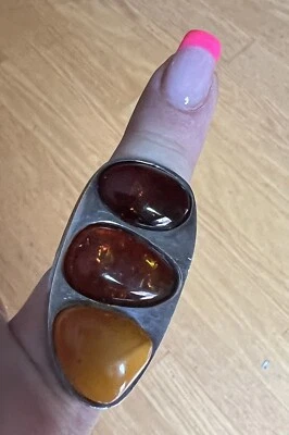 Anillo de plata ámbar Foto 1 de 4