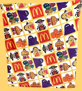 Terry Town McDonalds Characters Blanket Featuring Grimace & Hamburglar - Picture 1 of 10