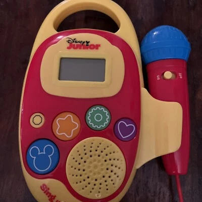 Disney Junior canta con reproductor de música canta micrófono juguete (probado) Foto 1 de 3