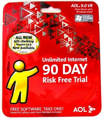 "Red Triangles" America Online Collectible / Install Disc Vintage AOL CD, Sealed - Image 1 of 2