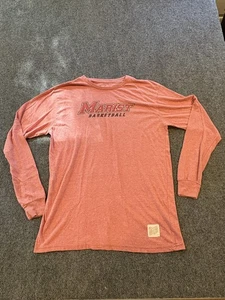 Marist Red Foxes Shirt Mens Large Red NCAA Basketball Long Sleeve Retro Brand - Picture 1 of 8