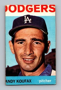 Tarjeta de béisbol 1964 Topps #200 Sandy Koufax baja calidad (recortada) vintage de la corte - Imagen 1 de 2