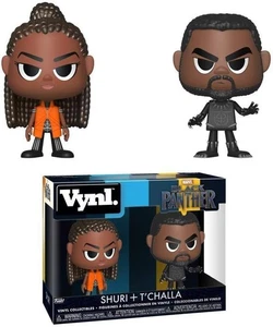 Funko Vynl Marvel Black Panther: Black Panther & Shuri Figure - NEW - Foto 1 di 4