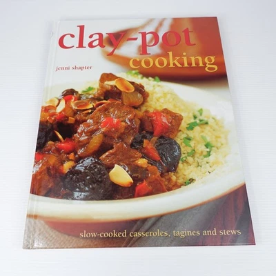 Clay- Pot Cooking  by Jenni Shapter Hardcover Cookbook Casseroles Stews Recipes - image 1 of 4
