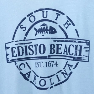 Sudadera con Capucha Edisto Beach Carolina del Sur Mezcla de Poli Algodón Unisex Talla Grande Nueva con Etiquetas - Imagen 1 de 4