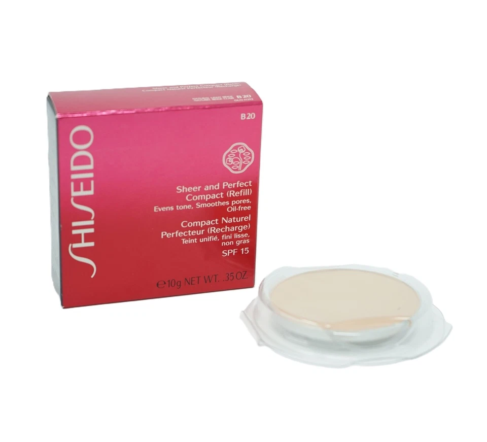 Shiseido SPF15 Sheer and Perfect Compact B20 Natural Light Beige - Bild 1 von 1