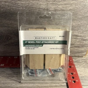 Mastercraft 3” Newel Post Attachment Kit – Unfinished Poplar – Interior Use - Picture 1 of 4