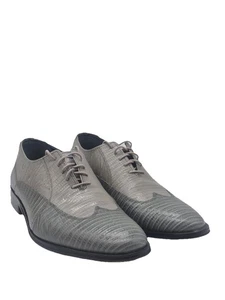 Giorgio Brutini 21008 elegante Herrenschuhe Größe 13 W EEE Ledersohle grau strukturiert - Bild 1 von 8