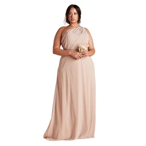 NWT Birdy Grey Kira Bridesmaid Dress in Crepe Taupe Womens Plus Size 3X - Picture 1 of 9