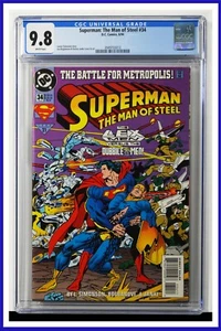 Superman The Man Of Steel #34 CGC Graded 9.8 DC June 1994 White Pages Comic Book - Picture 1 of 2