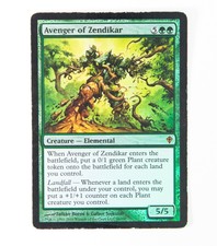 Avenger of Zendikar FOIL Worldwake Green MTG Magic Mythic Rare Read Description