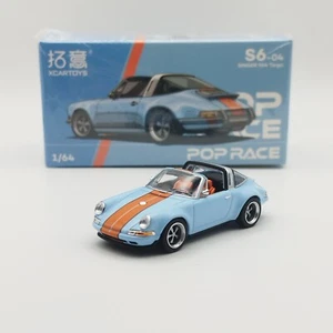 Porsche 911 Targa 964 Singer Gulf - 1:64 - Pop Race - Diecast Car Porsche - Neuf - Foto 1 di 14