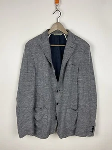 Baldessarini Mens Gray Cotton/Linen Pockets Blazer Jacket Sz 54 - Picture 1 of 24