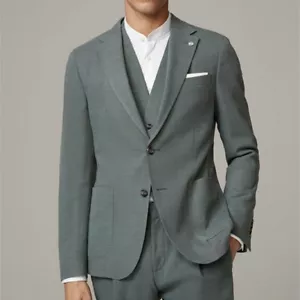 Strellson Size 42 Men's Green Unconstructed Wool Blazer - Picture 1 of 18