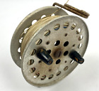 Large Vintage Unmarked Fly Fishing Reel Bass Panfish Trout