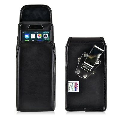 Coldre clipe metal otterbox couro vertical tartaruga iPhone 8 Plus 7 Plus - Imagem 1 de 4