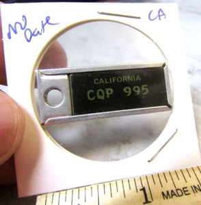 no date California CQP 995 DAV Mini Nummernschild Anhänger Schlüsselanhänger Behinderte Am Tierarzt - Bild 1 von 2