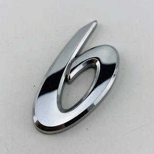 09 10 11 12 13 Mazda 6 Emblem Letters Logo Badge Decal Trunk Rear Chrome OEM E5 - Picture 1 of 6