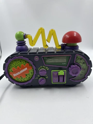 VIntage 1995 Nickolodeon Time Blaster Rise & Slime Alarm Clock Radio (See Desc.) Cover