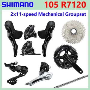 Shimano 105 R7120 R7170 2x12 Speed Hydraulic Disc Brake Groupset R7100 11-34T - Picture 1 of 14