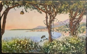 Vue Prise Entre les Fleurs, Menton - Stamped & Posted in 1914 - Buy 3+ save15%  - Bild 1 von 2