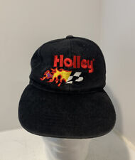 Holley Racing Hat Strapback Vintage Baseball Cap Made In USA Suede ATT Headwear