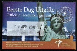 Nederland Coincard eerste dag van uitgifte Manhattan 5 euro 2009 - Picture 1 of 4
